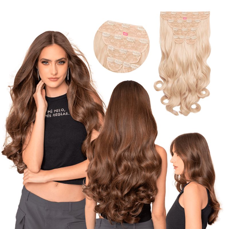 MY DOLL HAIR - Extensión de cabello Mimosa 20 pulgadas - Rubio Claro