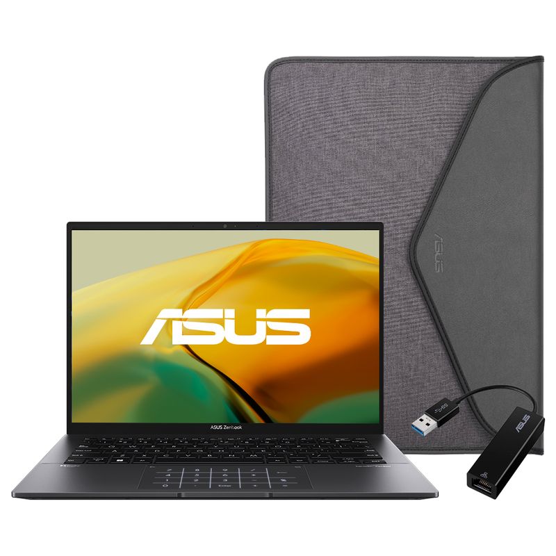 ASUS - Portatil + Funda ASUS Zenbook 14 AMD Ryzen 7 RAM 16GB SSD 1TB M.2 WQXGA Windows 11 Home