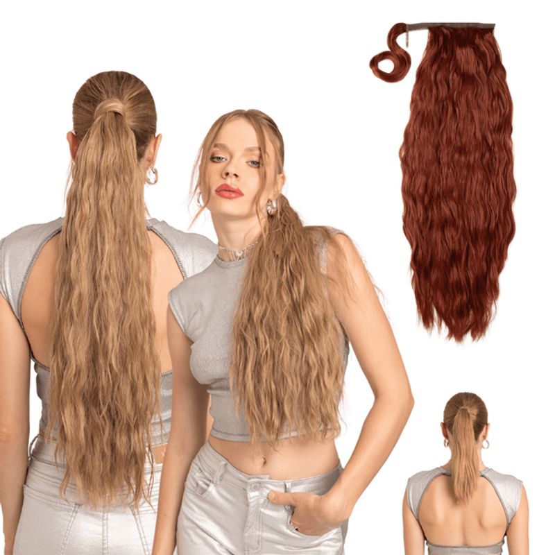 MY DOLL HAIR - Ponytail Ondulada Shak 26 pulgadas - Cobrizo