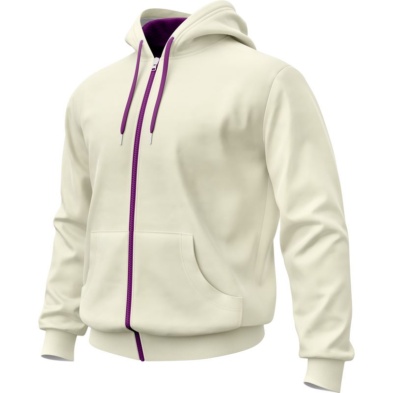 SEVEN ONE - Hoodie Buzo con cremallera Algodon Perchado 280Gr  Seven One - Dama