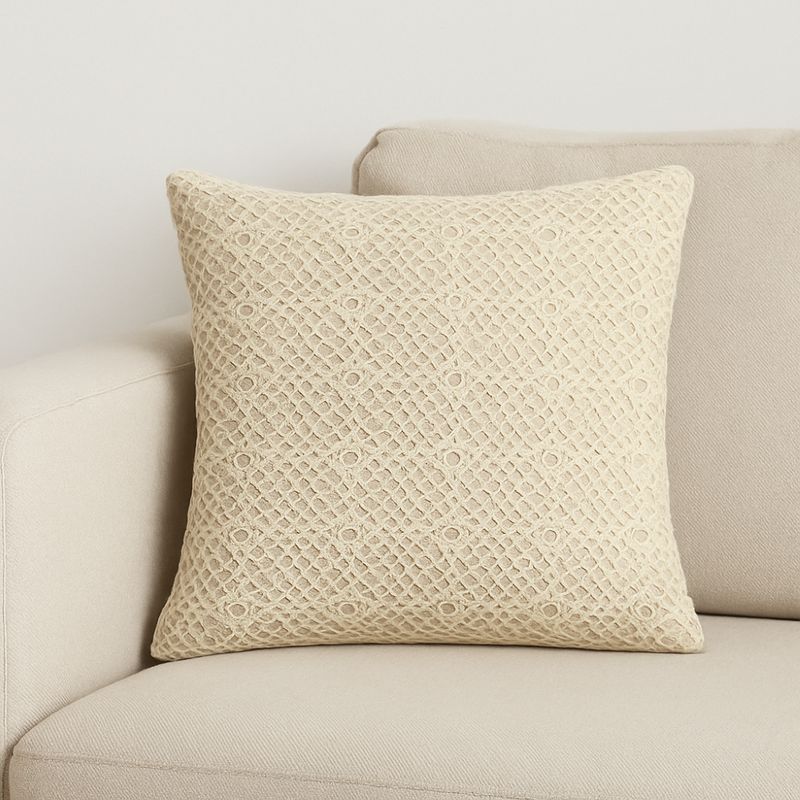 NOSSARENA - Funda de cojin Romance 50x50cm Beige