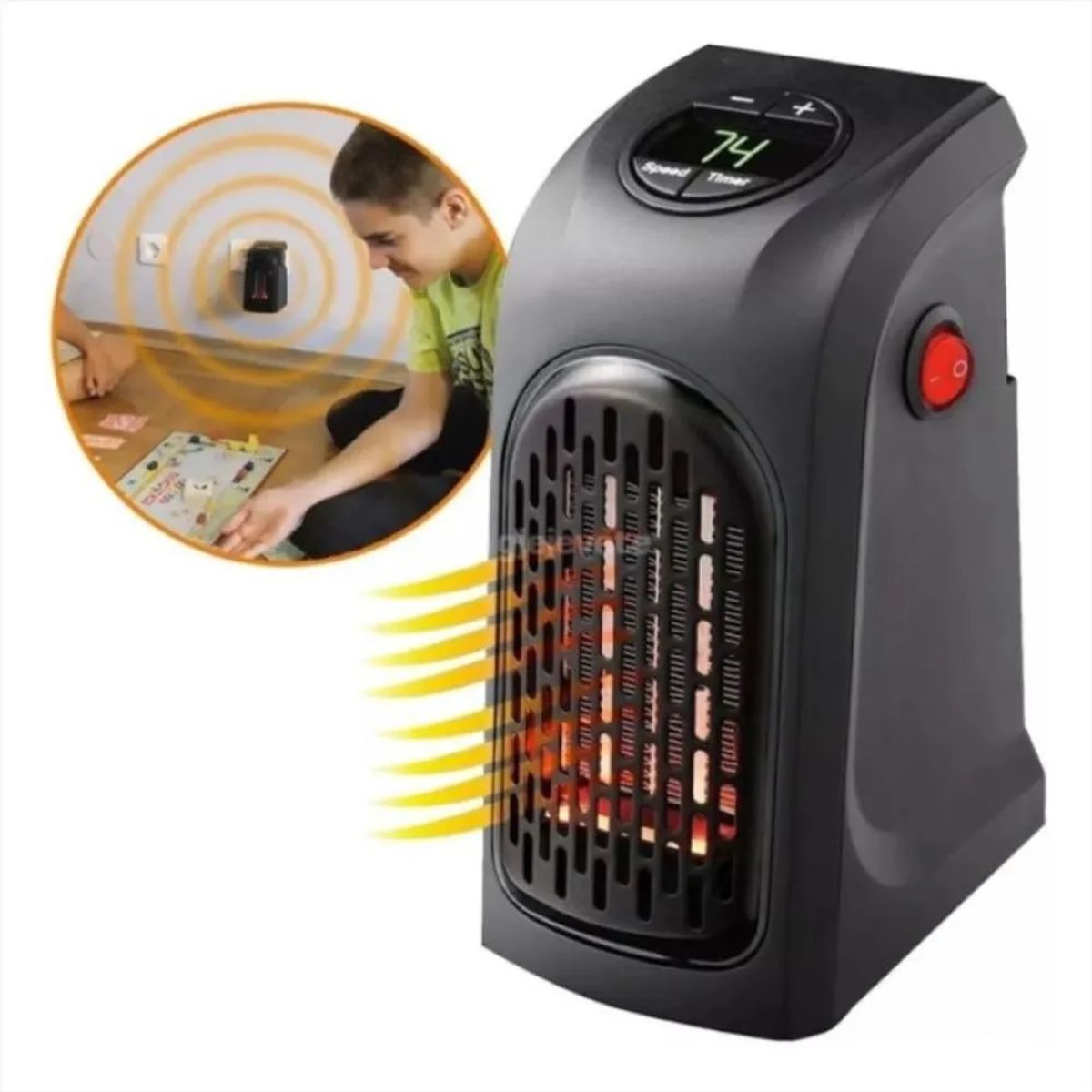 FLAME HEATER - Calentador De Ambiente Portáti Handy Heater + Control Remoto