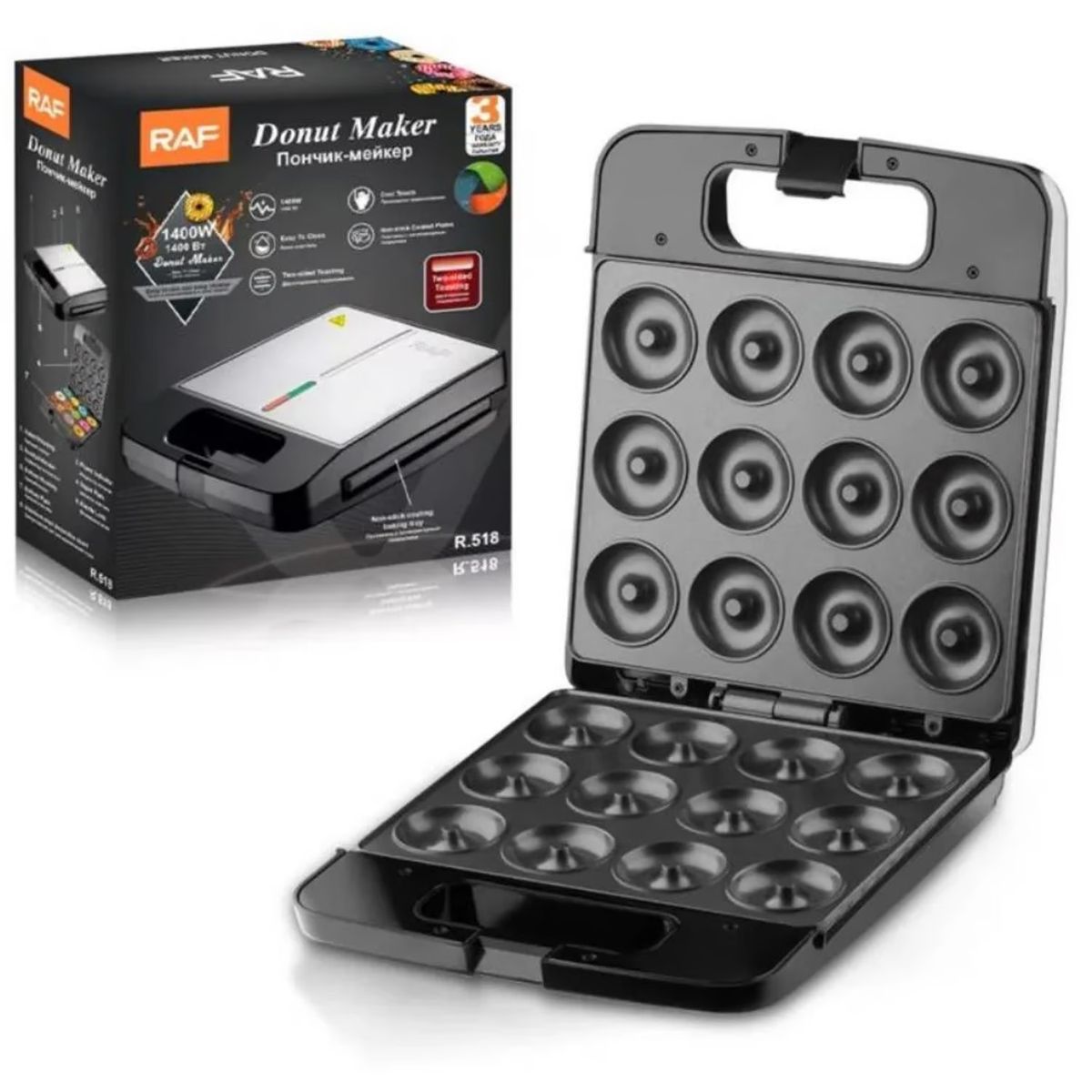 GENERICO - Mini Máquina Para Hacer Donas Rosquillas 16 Puestos