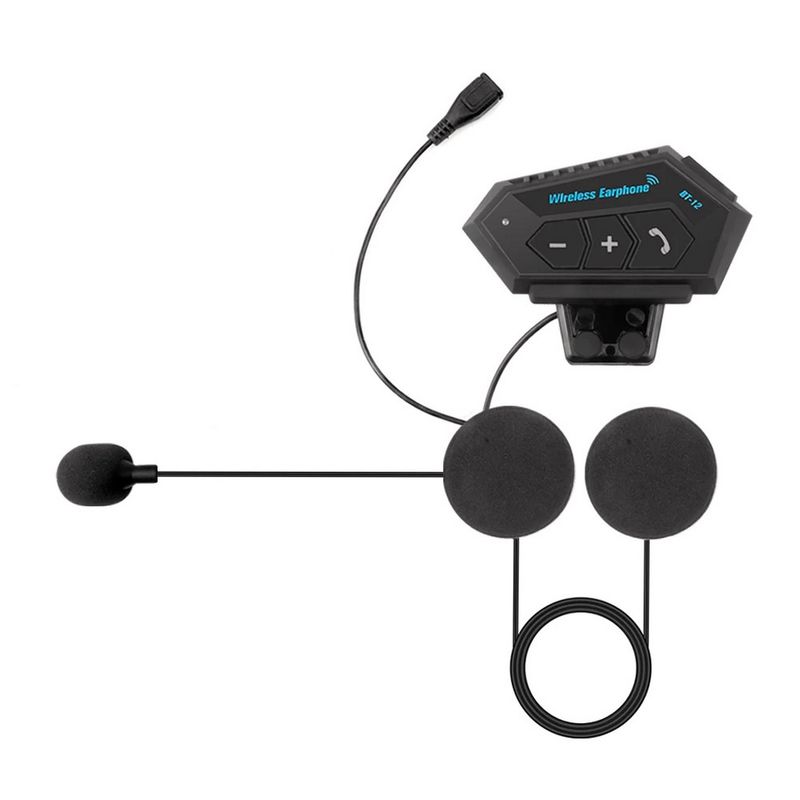 GENERICO - Intercomunicador Auriculares Casco Bluetooh Bt-12 Moto Bt12