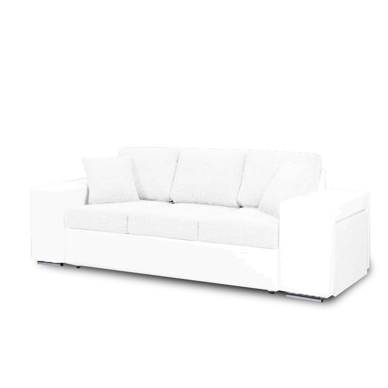 MAGIC CLASS - SOFÁ MODERNO QUEBEC ECOCUERO BLANCO