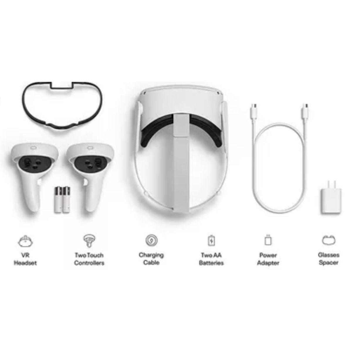OCULUS QUEST - Gafas de Realidad Virtual Meta Quest 2 128gb Blanco - Oculus Quest