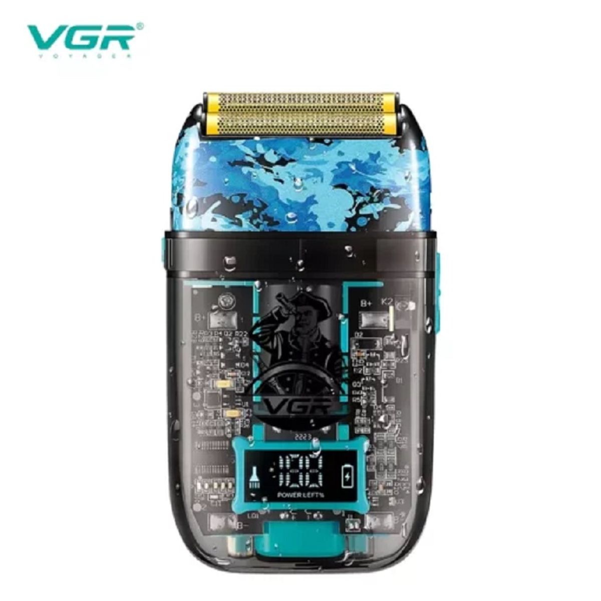 VGR - Afeitadora Eléctrica Hombre Shaver Vgr V-352 Rasuradora Usb