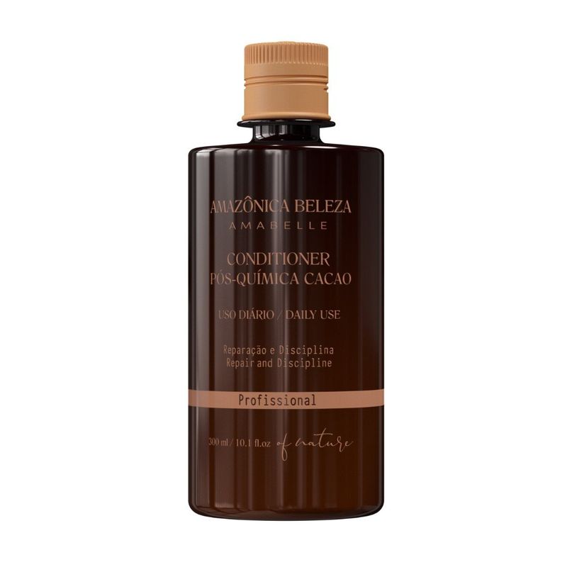 AMAZONICA BELEZA - ACONDICIONADOR POST QUIMICA CACAO 300ML REPARACION.