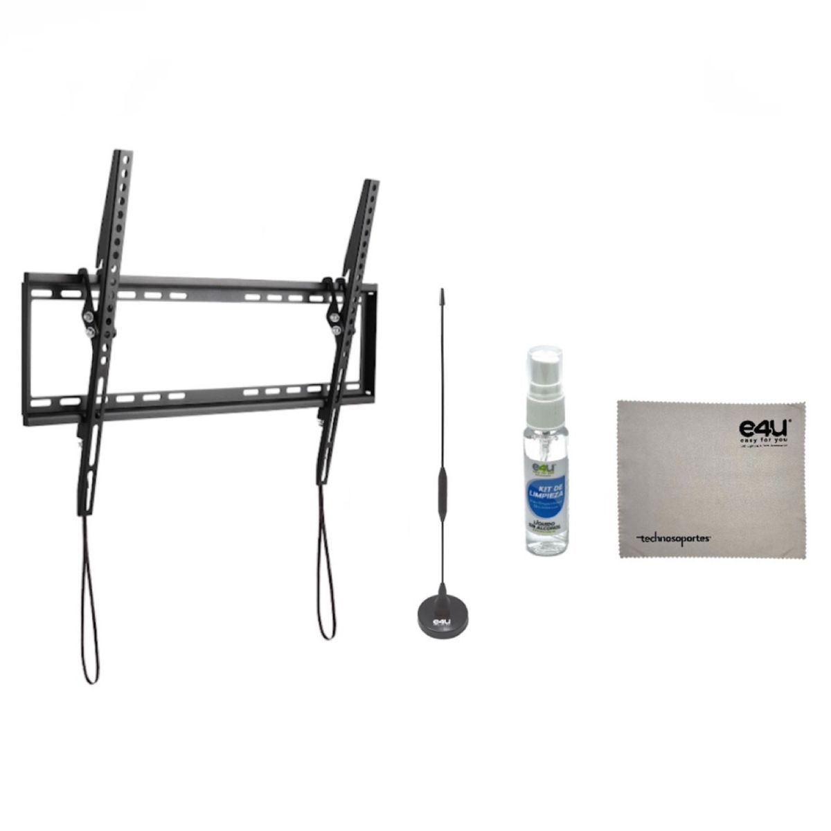 GENERICO - Base Escualizable para TV de 37"a 75 Antena para TDT Kit de limpieza