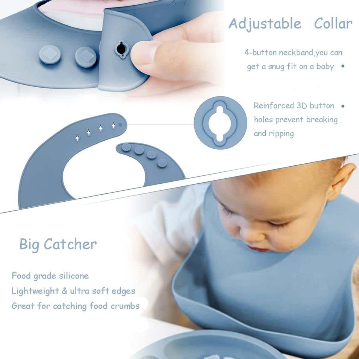 GENERICO - Juego De Vajilla Para Bebes Con Antideslizantes En Silicona