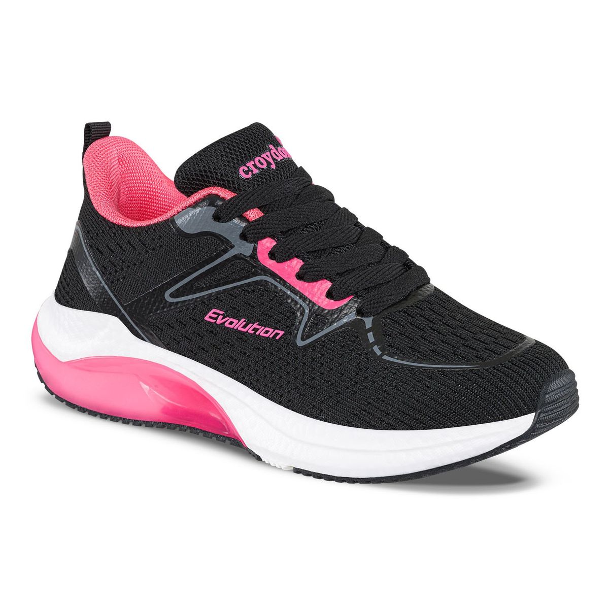 CROYDON - Tenis Running Rubus Negro Croydon para Niña