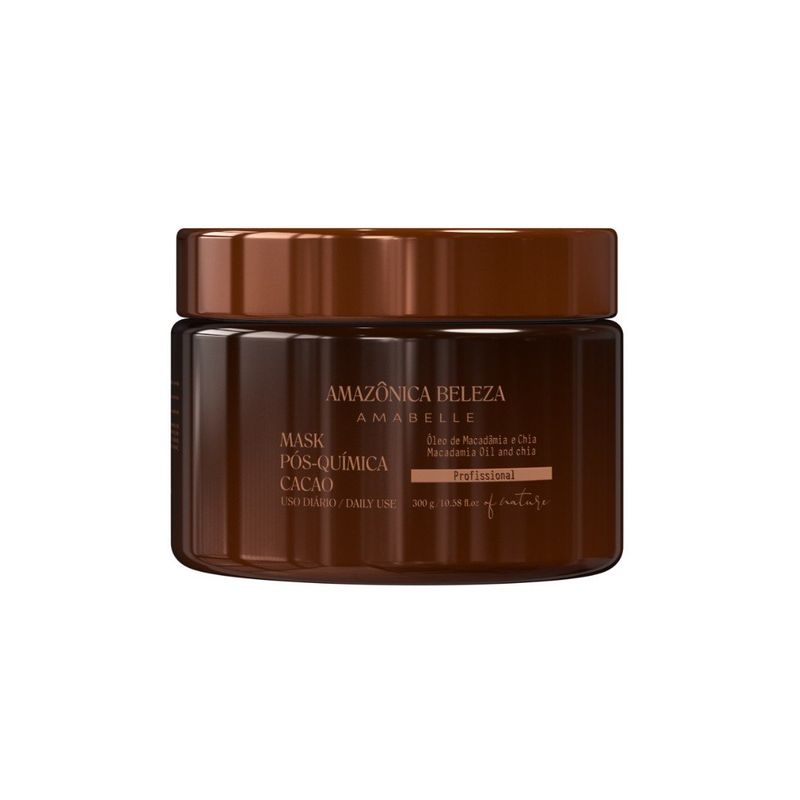 AMAZONICA BELEZA - MASCARILLA POST QUIMICA CACAO 300ML REPARACION.