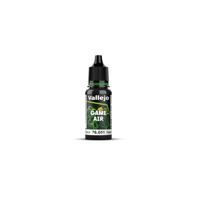 MANUEL VALLEJO - Pinturas Acrílicos Vallejo Game Air Color Negro  18 Ml 76051