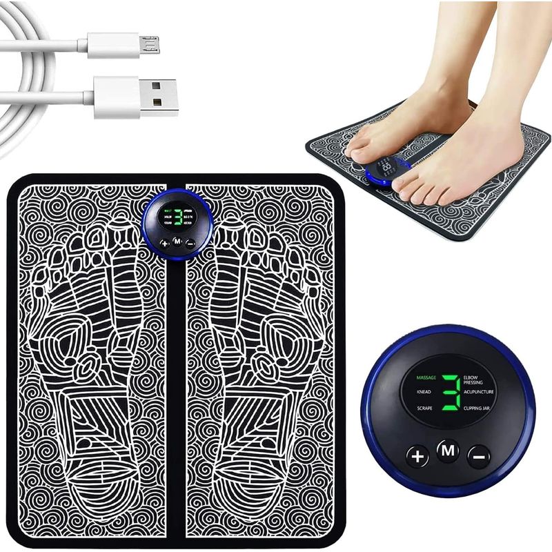 GENERICO - Alfombrilla Masajeador De Pies Relajación Muscular 19 Niveles