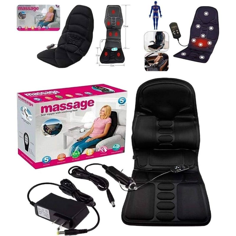 GENERICO - Silla Masajeadora Con Calor Multiusos Portatil Con Control