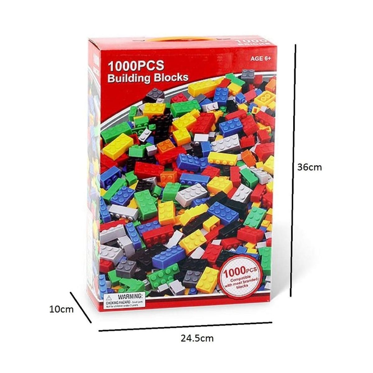 GENERICO - Bloques Construcción 1000 Fichas Juguete Didactico Creativo