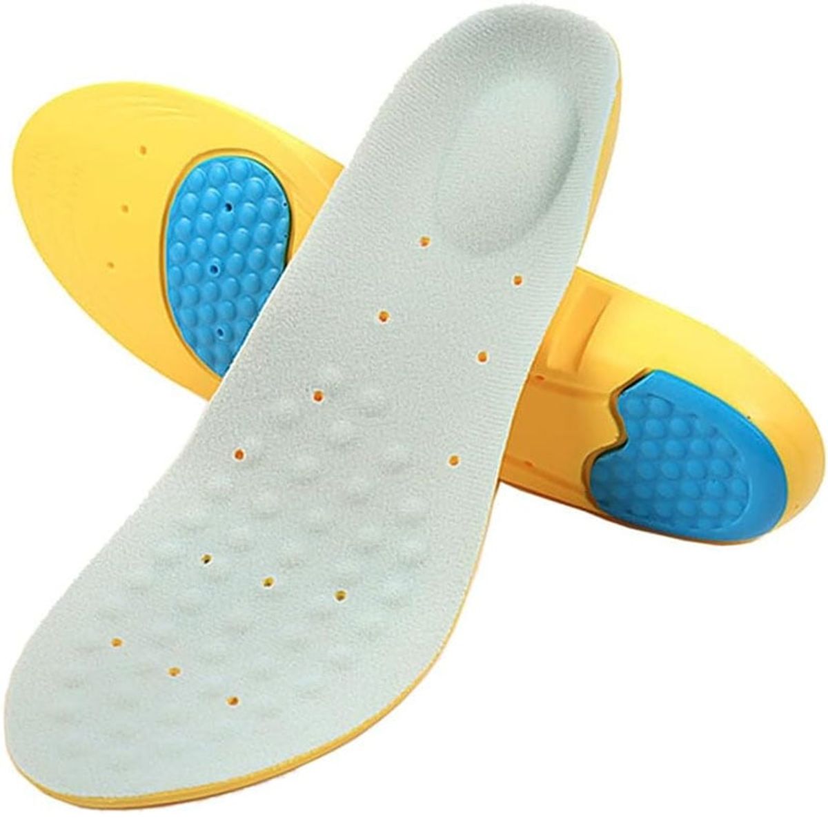 GENERICO - Plantilla Ortopédica Pie Plano Deportivas Antideslizantes - Gris 42-44