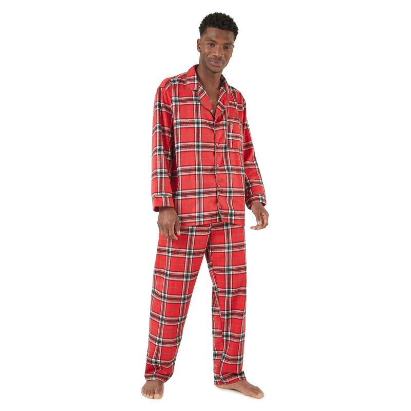 SANTANA - Pijama Hombre Leñadora Rojo