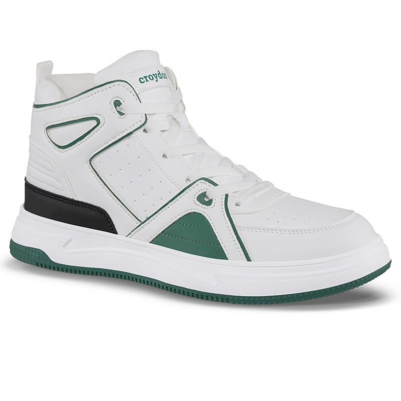 CROYDON - Tenis Urbanos Ganter Blanco-Verde para Hombre Croydon