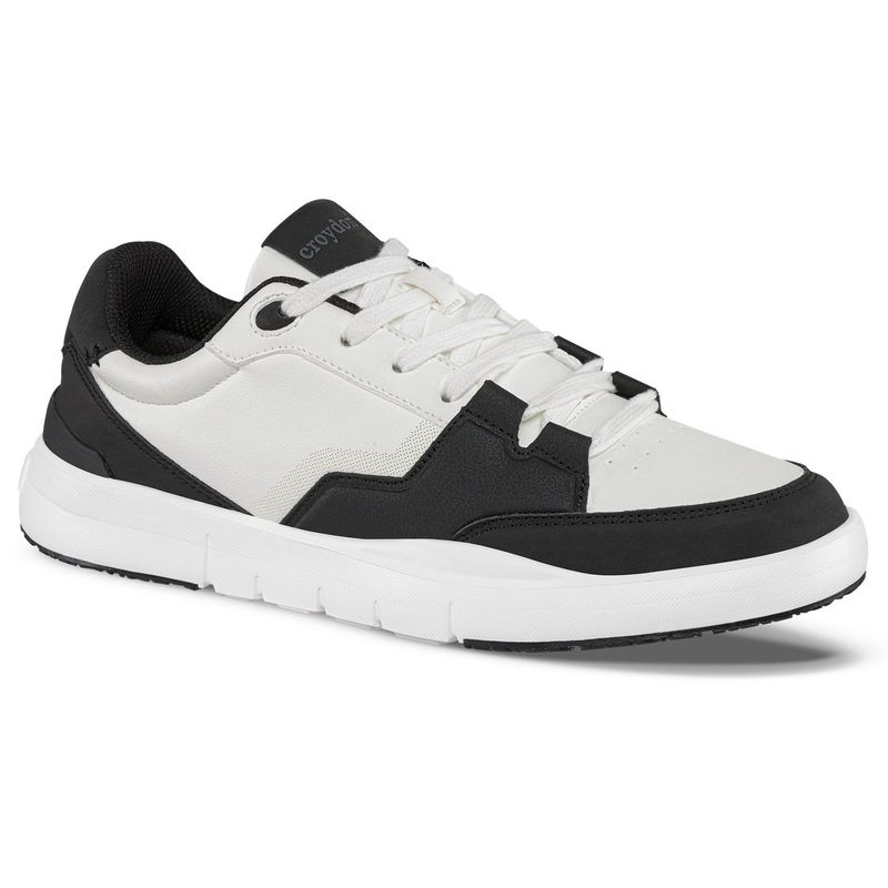 CROYDON - Tenis Casuales Agrar Blanco-Negro para Hombre Croydon