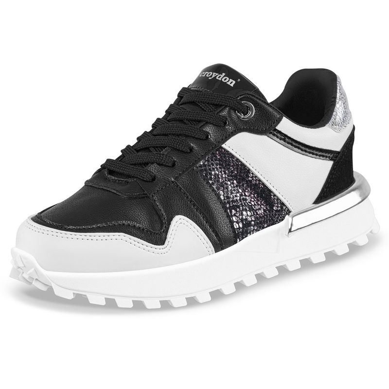 CROYDON - Tenis Urbanos Alixa Negro Croydon para Mujer
