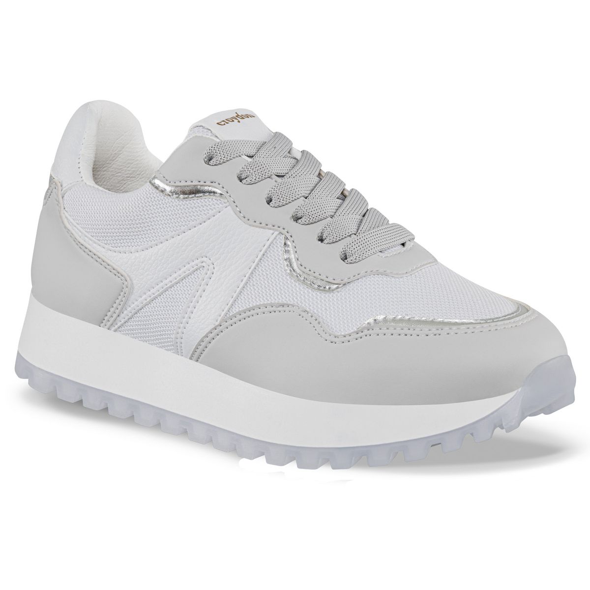 CROYDON - Tenis Urbanos Titsy Plata Croydon para Mujer