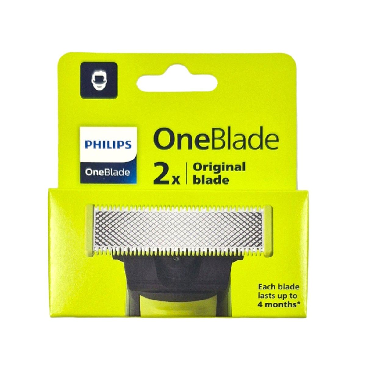 PHILIPS - Repuesto de cuchillas Philips Oneblade por 2 und