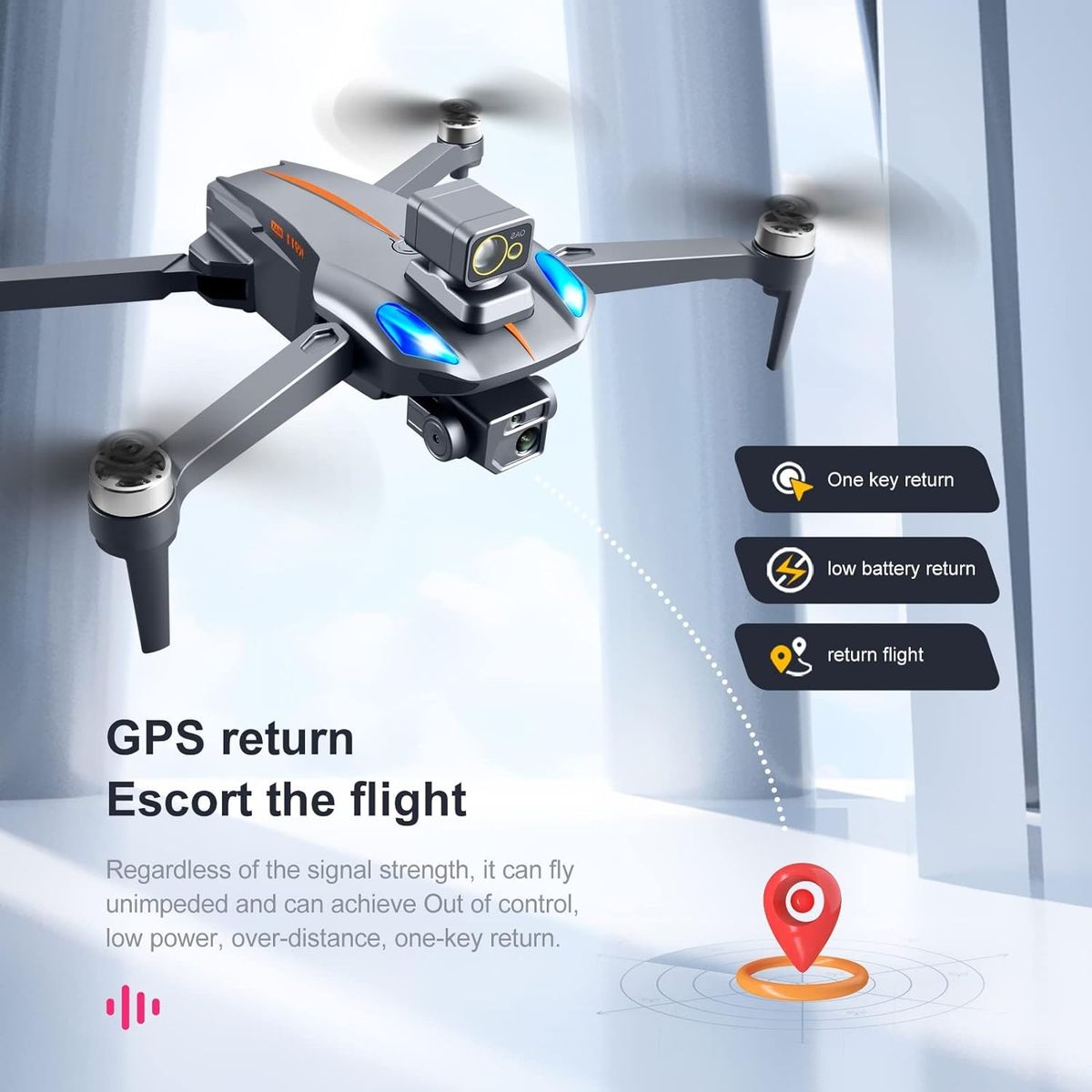 GENERICO - Drone Profesional GPS K911 MAX Wifi 5G Camara Dual 4K