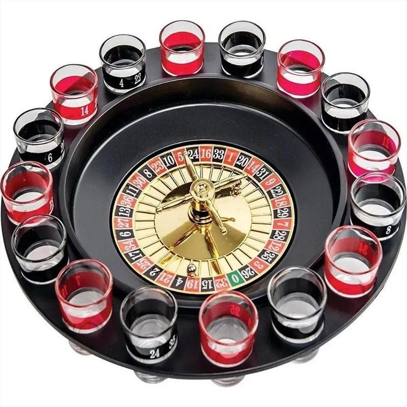 GENERICO - Ruleta De Tragos Shots Con Copas Jugar Casino O Penitencia