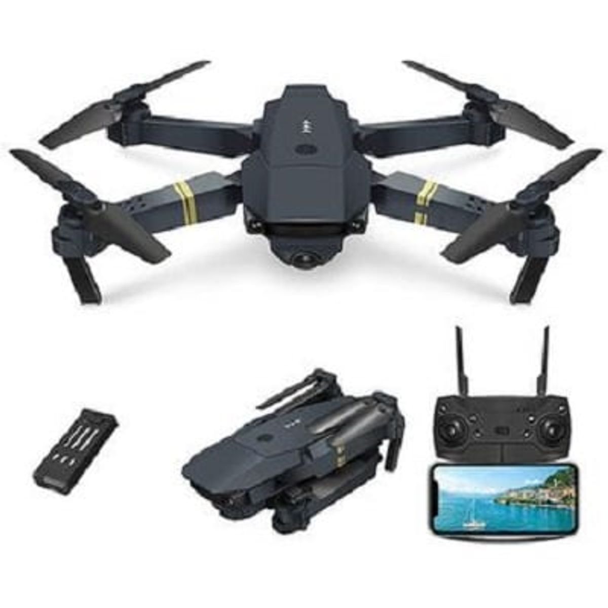 GENERICO - Drone 998 Camara Hd Plegable Wifi Estabilizador Vuelo 2.4Ghz