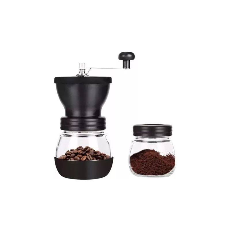 GENERICO - Molino de Café de Grano Manual con 2 Recipientes