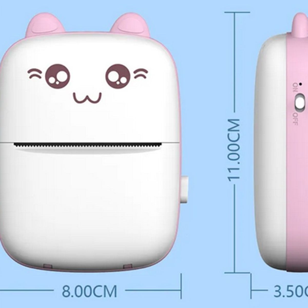 GENERICO - Mini Impresora Térmica Portátil Bluetooth.