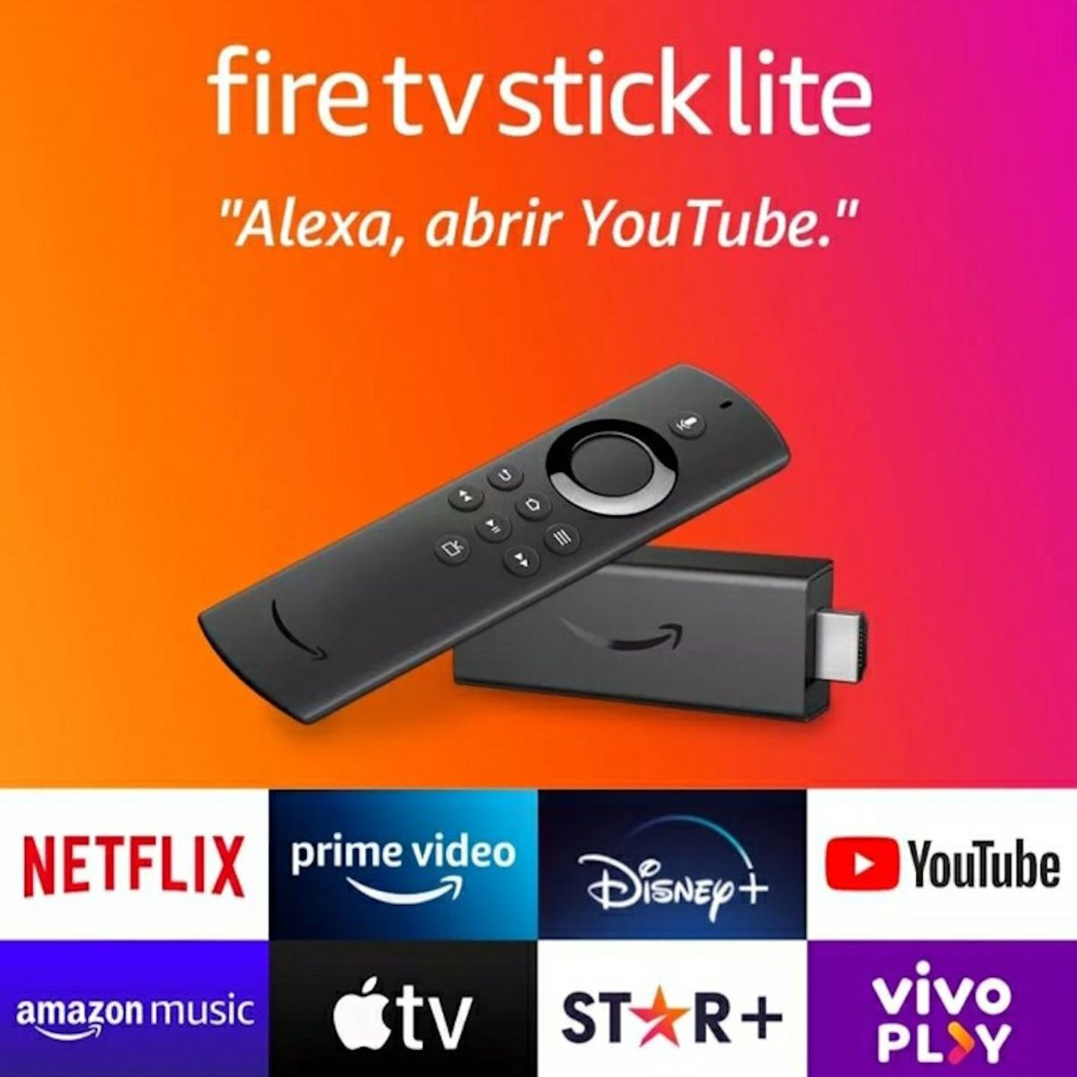 AMAZON - Amazon Fire TV Stick Lite Control por Voz Alexa