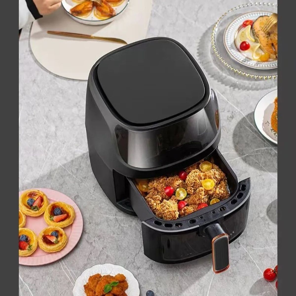 GENERICO - Freidora De Aire 8 Litros Sin Aceite Extra Grande Air Fryer
