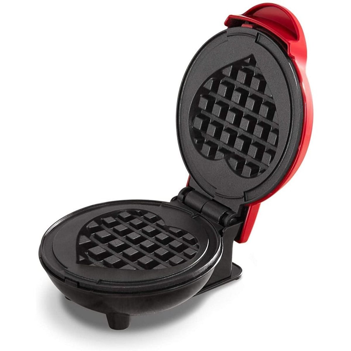 GENERICO - Mini Wafflera Corazon Pequeña Electrica Antiadherente