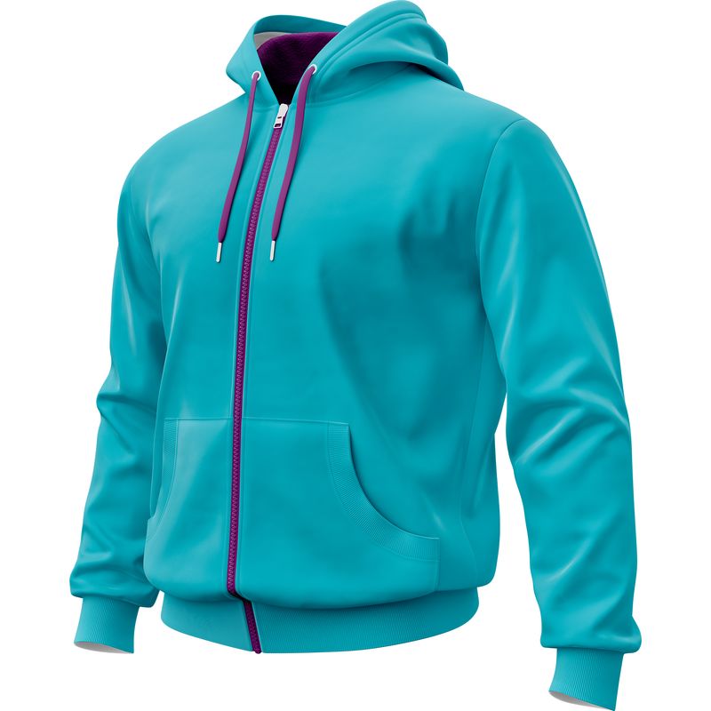 SEVEN ONE - Hoodie Buzo con cremallera Algodon Perchado 280Gr  Seven One - Dama