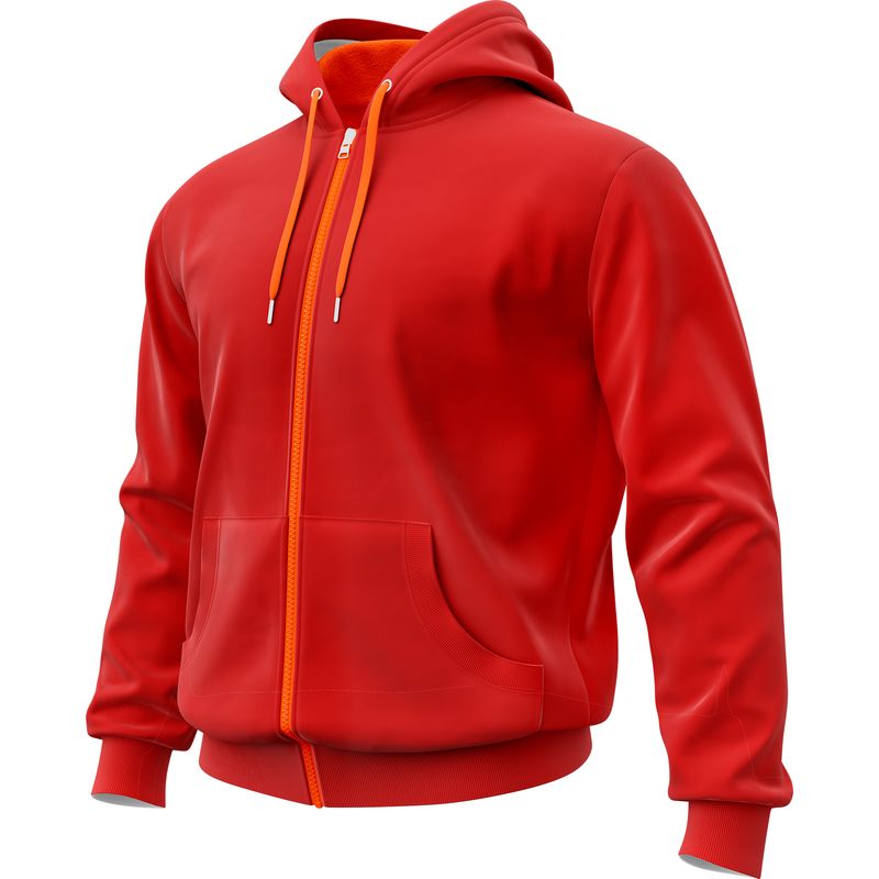 SEVEN ONE - Hoodie Buzo con cremallera Algodon Perchado 280Gr  Seven One - Dama
