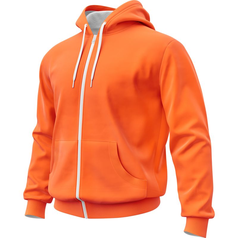 SEVEN ONE - Hoodie Buzo con cremallera Algodon Perchado 280Gr  Seven One - Dama