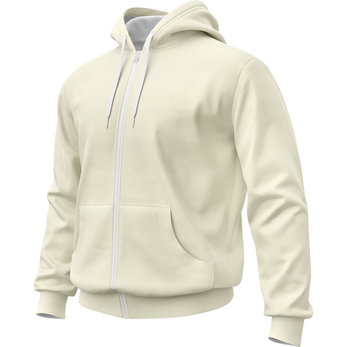 SEVEN ONE - Hoodie Buzo con cremallera Algodon Perchado 280Gr  Seven One - Dama