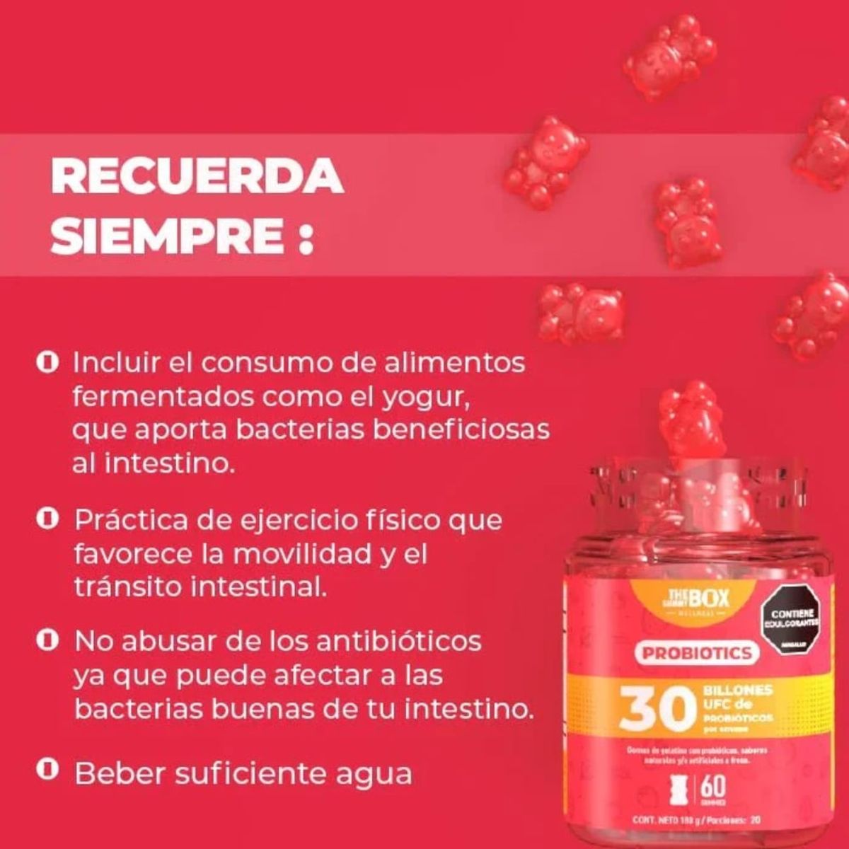 THE GUMMY BOX - Gomitas The Gummy Box con Probióticos