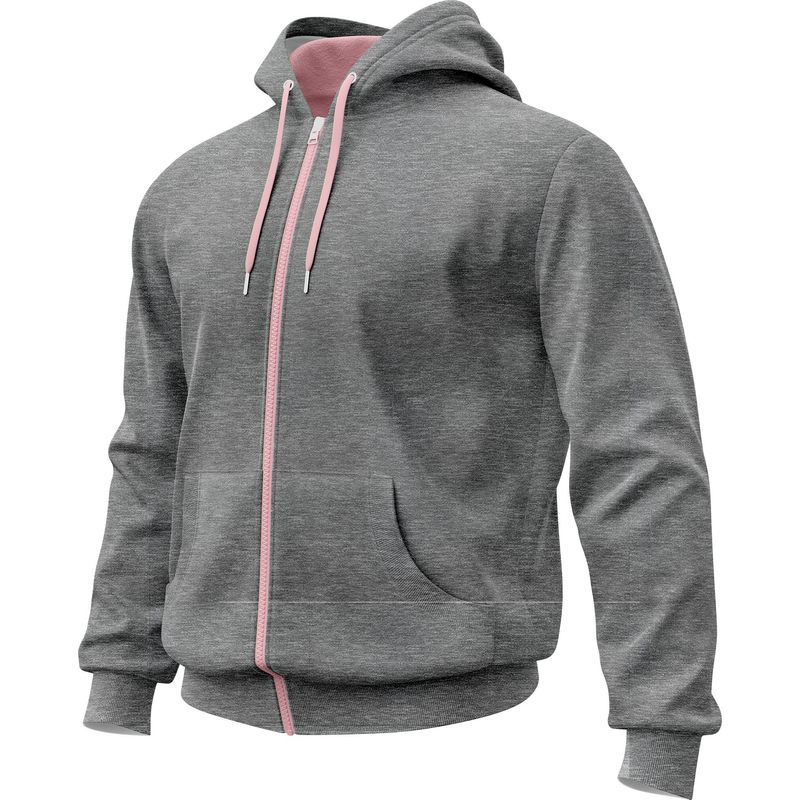 SEVEN ONE - Hoodie Buzo con cremallera Algodon Perchado 280Gr  Seven One - Dama