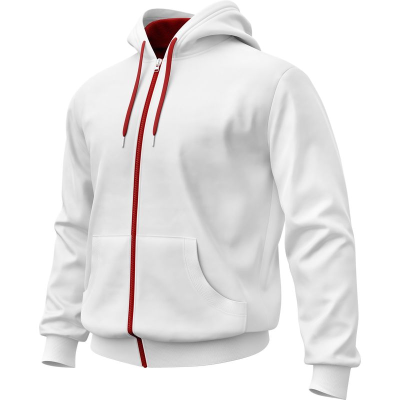 SEVEN ONE - Hoodie Buzo con cremallera Algodon Perchado 280Gr  Seven One - Dama