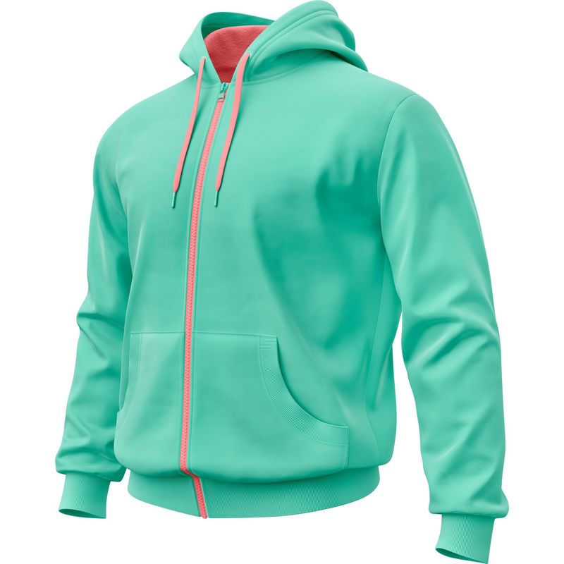 SEVEN ONE - Hoodie Buzo con cremallera Algodon Perchado 280Gr  Seven One - Dama