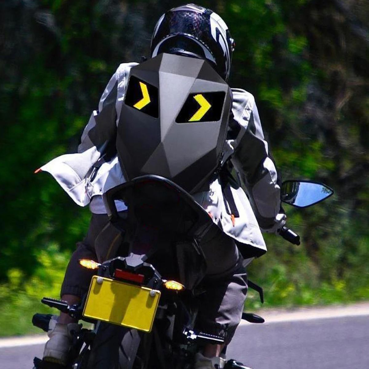 GENERICO - Maleta Impermeable Con Pantalla Led Personalizable Para Moto