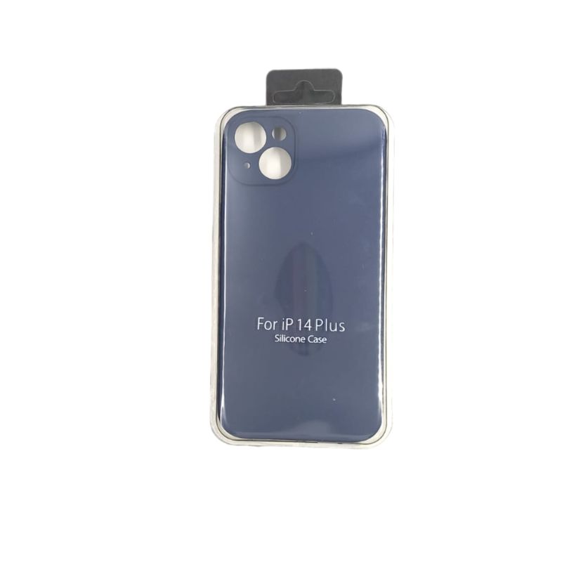 GENERICO - Forro Silicone Case Compatible con Iphone 14 Plus Azul Oscuro