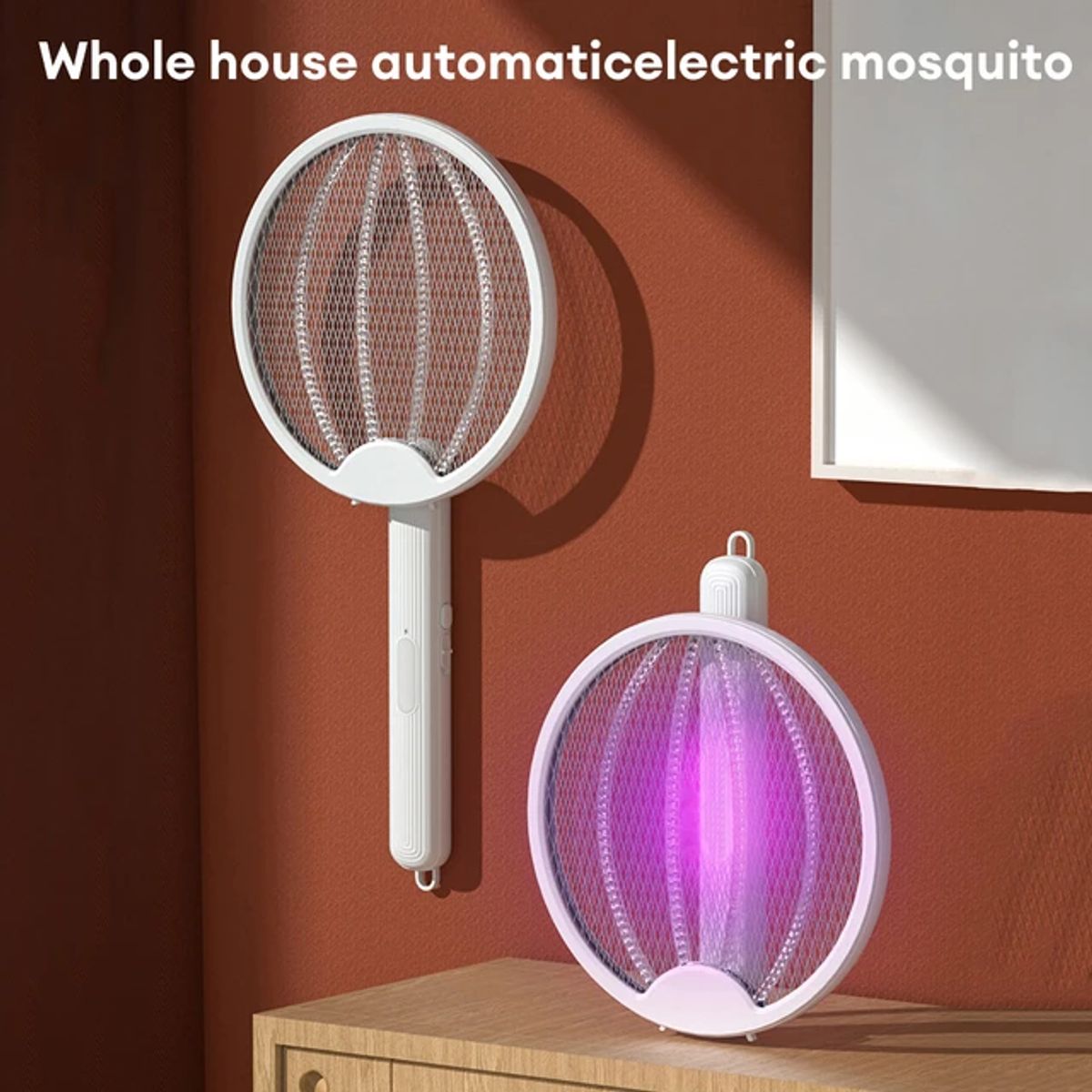 GENERICO - Raqueta Mata Mosquitos con Luz Uv