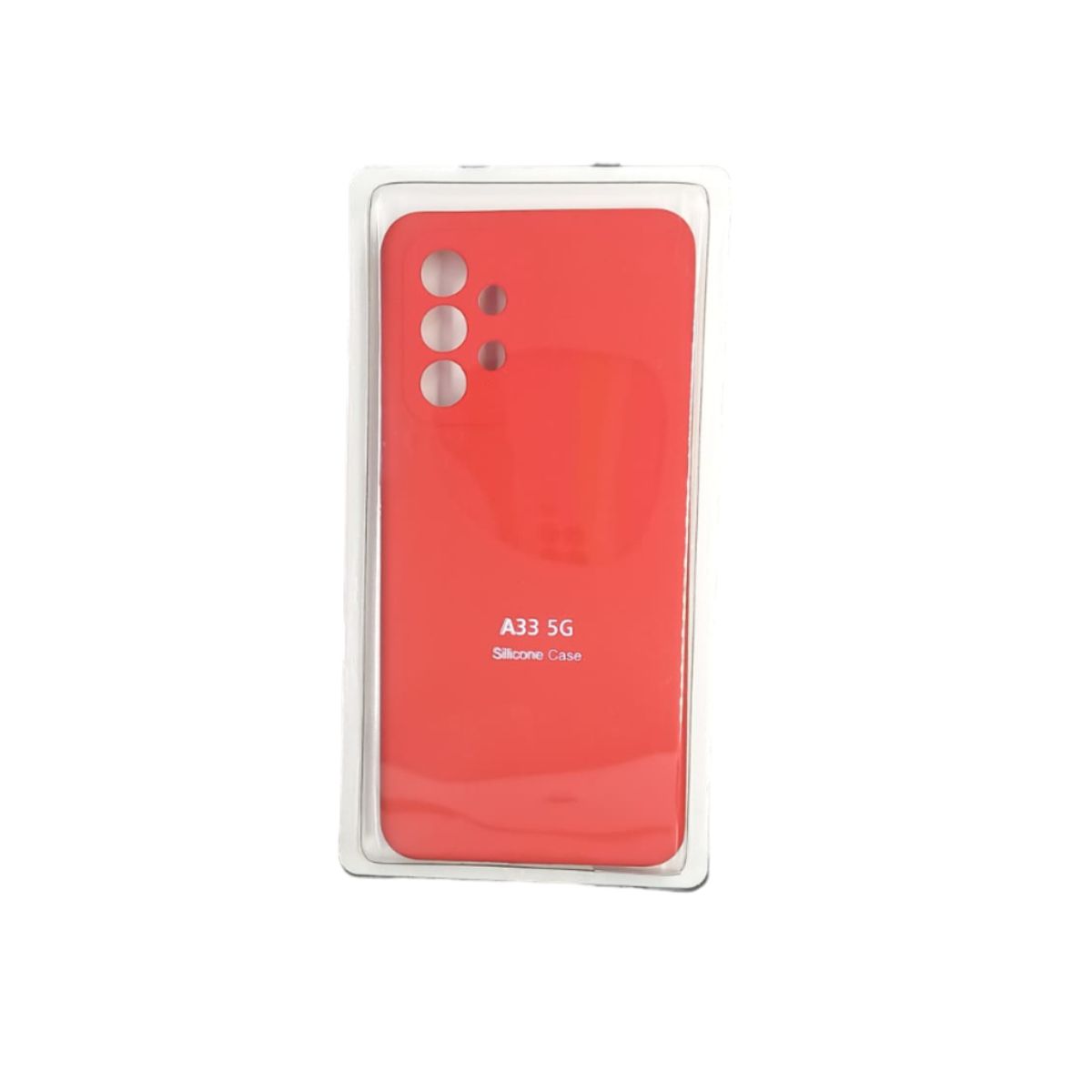 GENERICO - Forro Silicone Case compatible con Samsung A33 5g Rojo