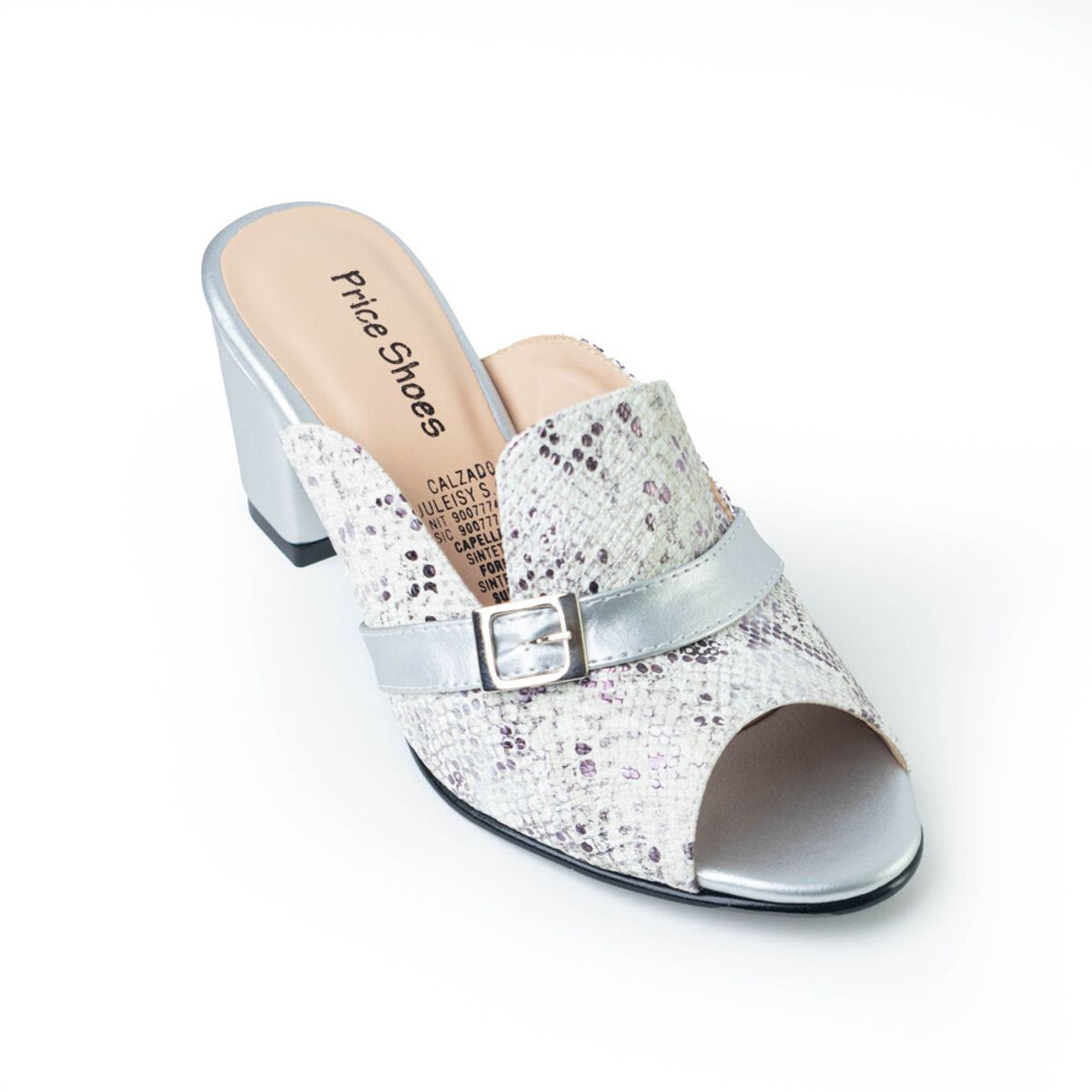 PRICE SHOES - Price Shoes Tacon Moda Mujer 5421107-1PLATA