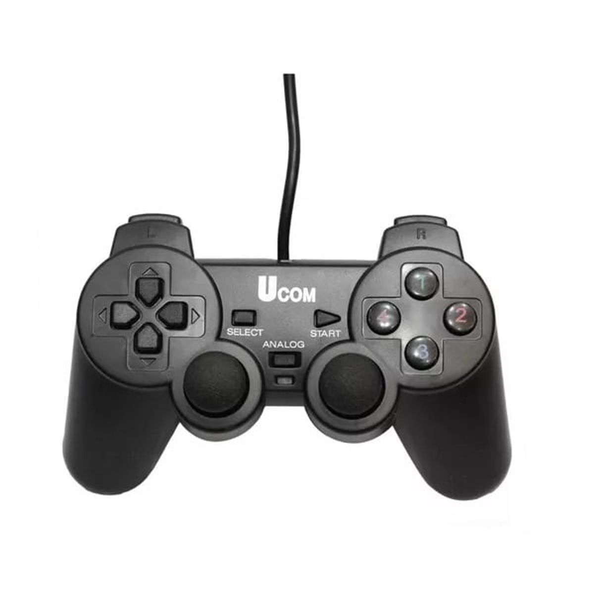 GENERICO - 2 Controles Ucom Doble Pc Portatil Usb Tipo Play 2 Windows Color Negro