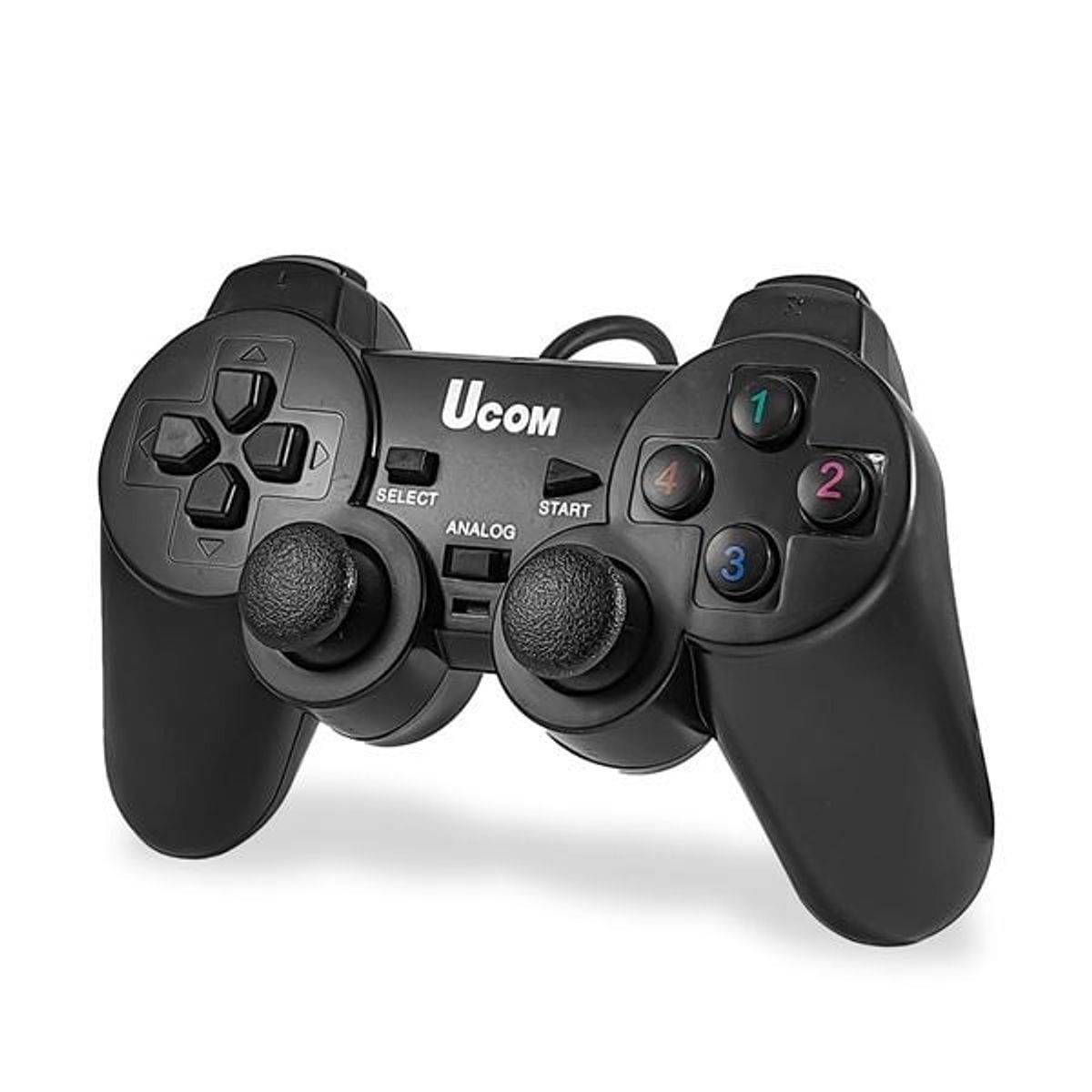GENERICO - 2 Controles Ucom Doble Pc Portatil Usb Tipo Play 2 Windows Color Negro